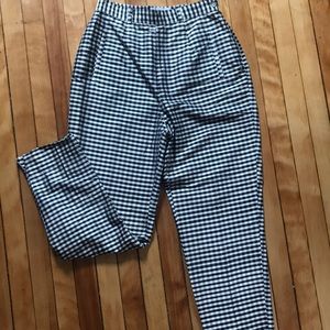 Vintage Elliot Lauren Gingham Printed Trouser